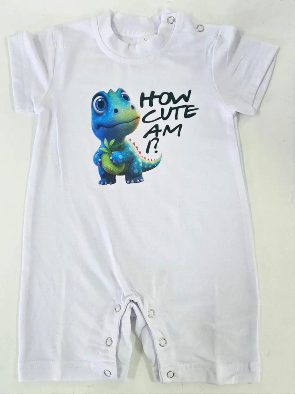 BabyShortbodysuite3 Sublimation Blanks : White Short Sleeved Baby Bodysuit