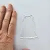 Acrylic Shapes : CLEAR Netball Dress Keychain (1.5, 2, 3 & 5mm)