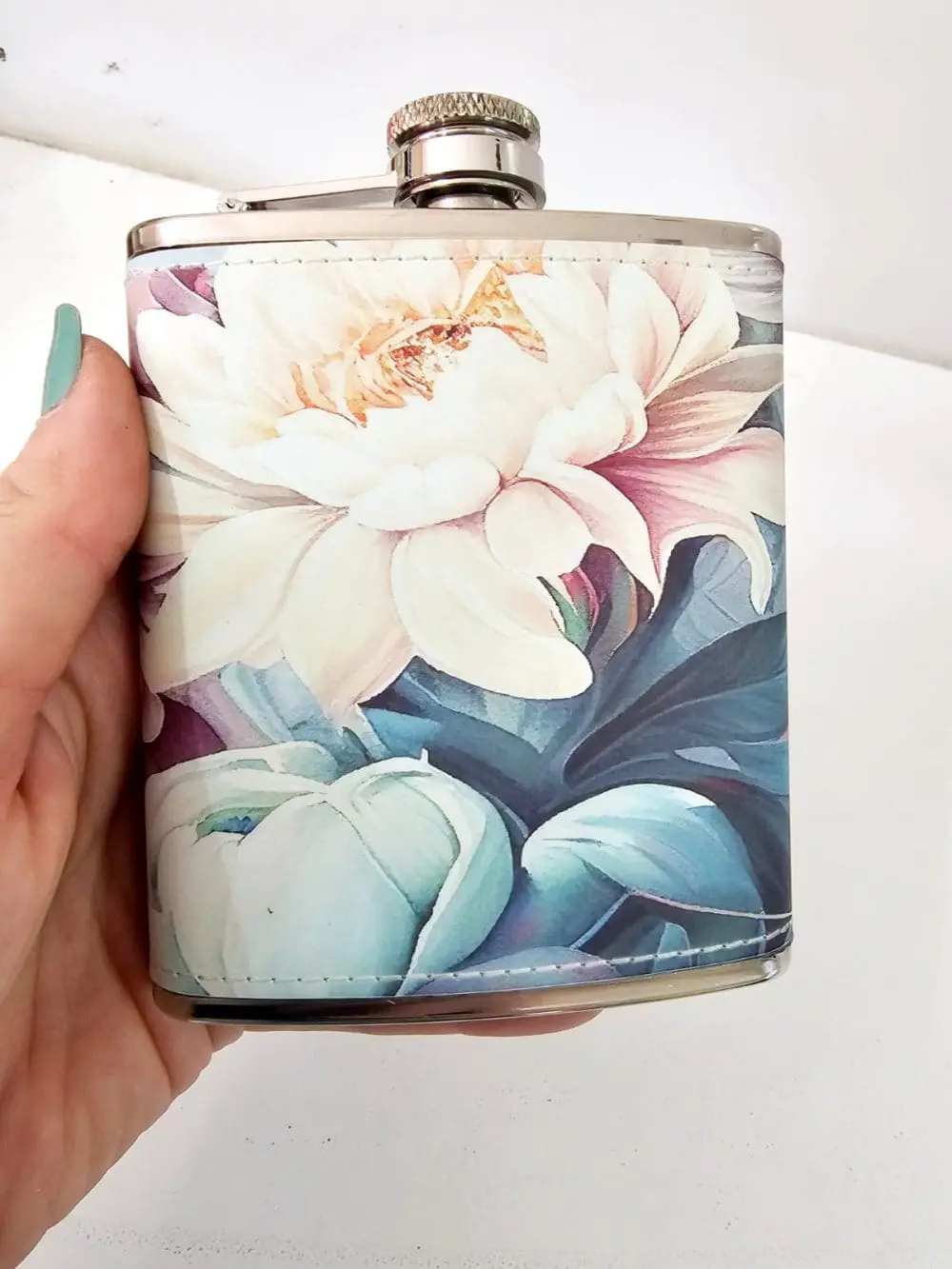 PU Leathere HipFlask3 Sublimation Blanks : PU Leather Steel Hip Flask (6, 7 and 8oz)