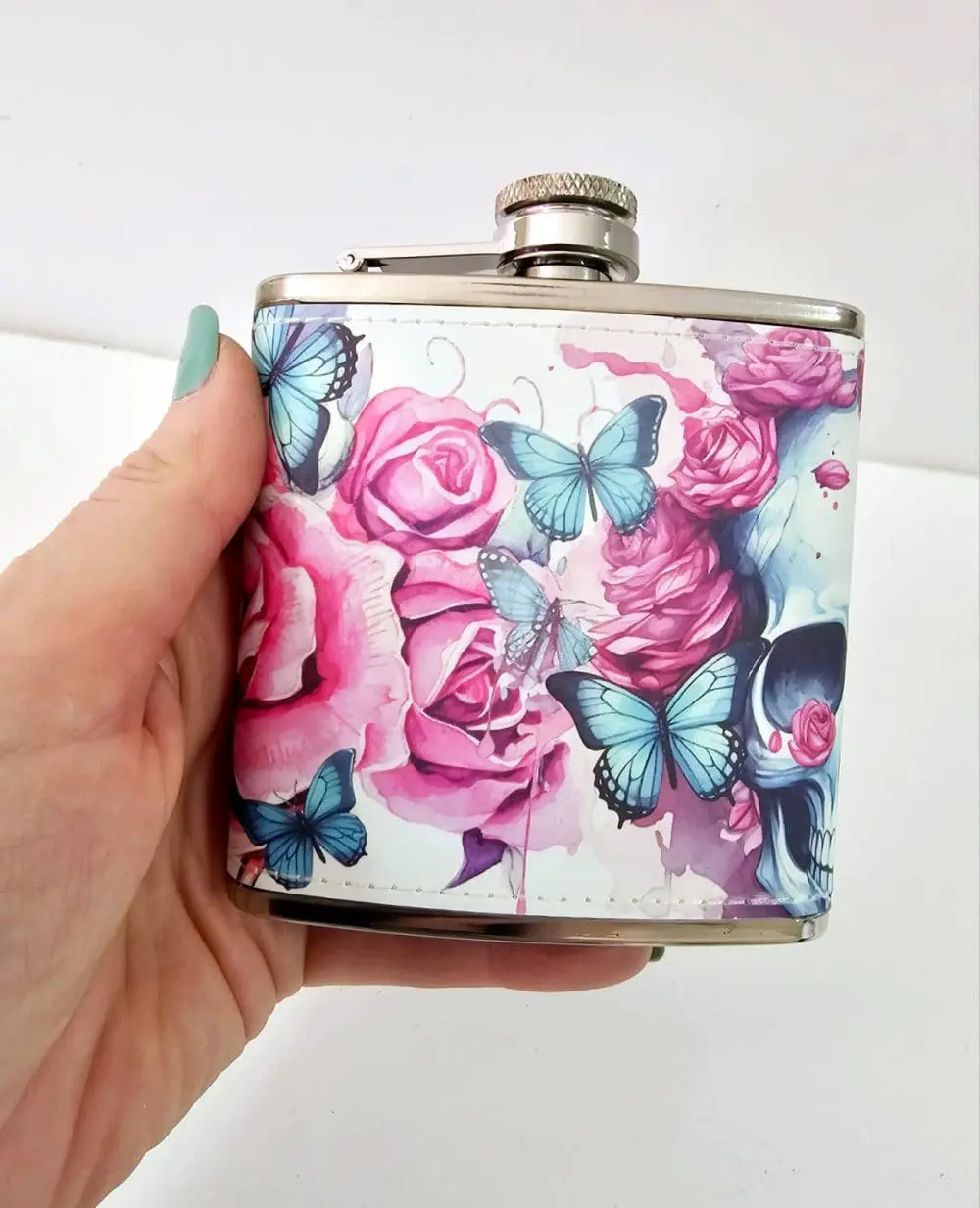 PU Leathere HipFlask6 Sublimation Blanks : PU Leather Steel Hip Flask (6, 7 and 8oz)