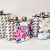 PU Leathere HipFlask9 Sublimation Blanks : PU Leather Steel Hip Flask (6, 7 and 8oz)