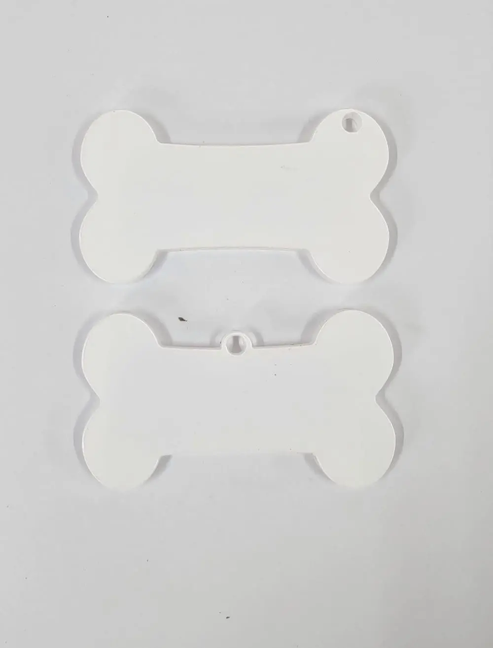 Plain Bone Acrylic Shapes : CLEAR Bone Keychain Plain (1.5, 2, 3 & 5mm)