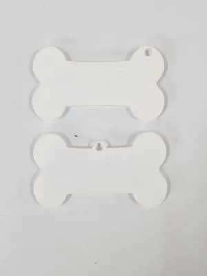 Acrylic Shapes : CLEAR Bone Keychain Plain (1.5, 2, 3 & 5mm)