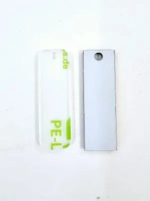 Acrylic Shapes : CLEAR Tag (number plate) Keychain, Square or Round (1.5, 2, 3 & 5mm)