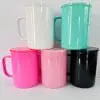 Sublimation Blanks : 17oz Glass Mug With Handle & Plastic Lid