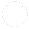 Acrylic Blanks : BLACK & WHITE Various Circle/Discs 20 to 85cm in 3mm