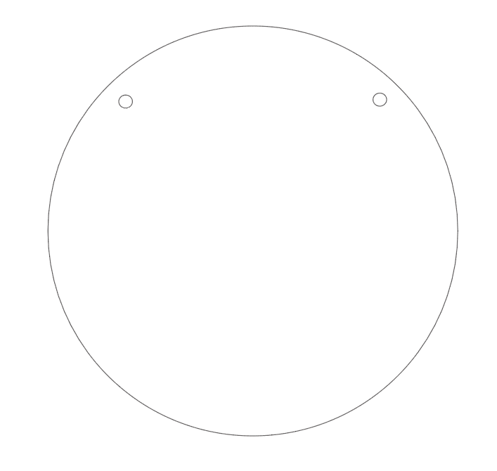 Acrylic Blanks : BLACK & WHITE Various Circle/Discs 20 to 85cm in 3mm