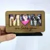 Mom Plaque Stand2 Laser Sublimation Blanks : MOM, MAMA or MAMMA Sublimation & Veneer Plaque with Stand