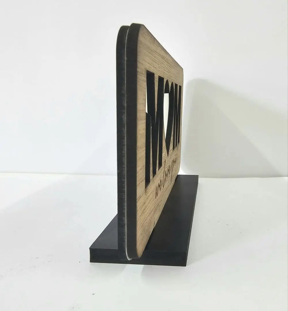Laser  Sublimation Blanks : DAD or PAPPA Sublimation & Veneer Plaque with Stand
