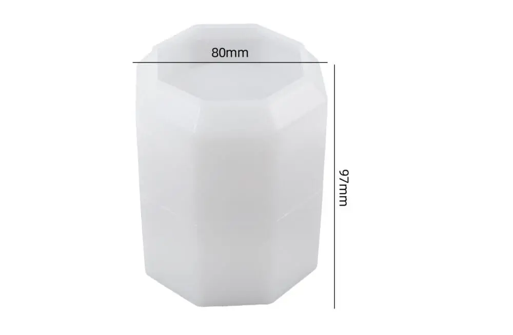 Silicone Moulds Jar Cylinder #2 4 Silicone Moulds : (2) Container/Jar Silicone Moulds for Candle, Jesmonite & Resin Art