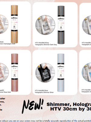 Teckwrap : Holographic Shimmer HTV (30 by 30cm)