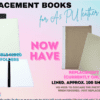 Sublimation Blanks : Replacement books for PU Leather Notebooks