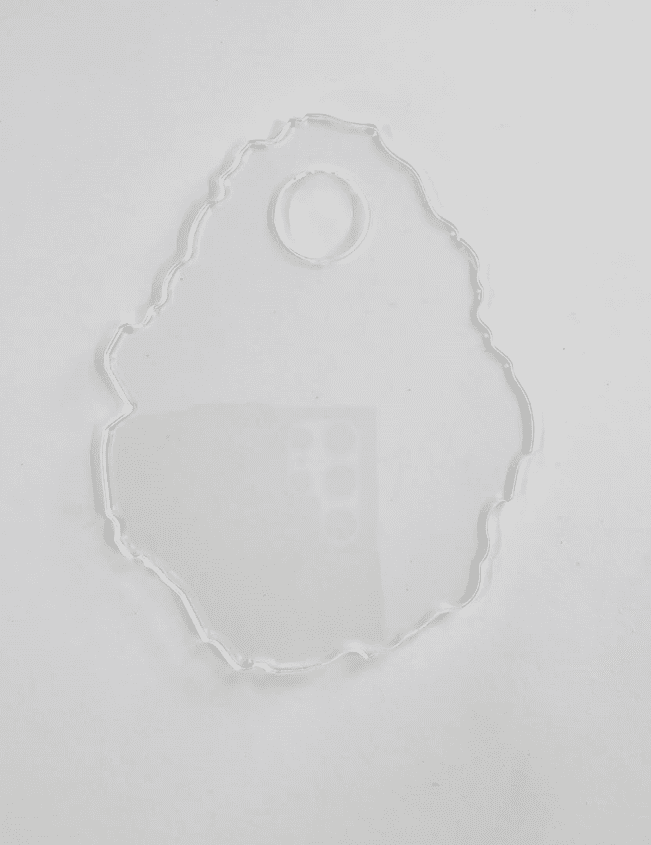 Acrylic Black White Nail pallet CLEAR Laser Acrylic Shapes : CLEAR Irregular Nail Pallet Acrylic Acrylic (1.5, 2, 3 & 5mm)