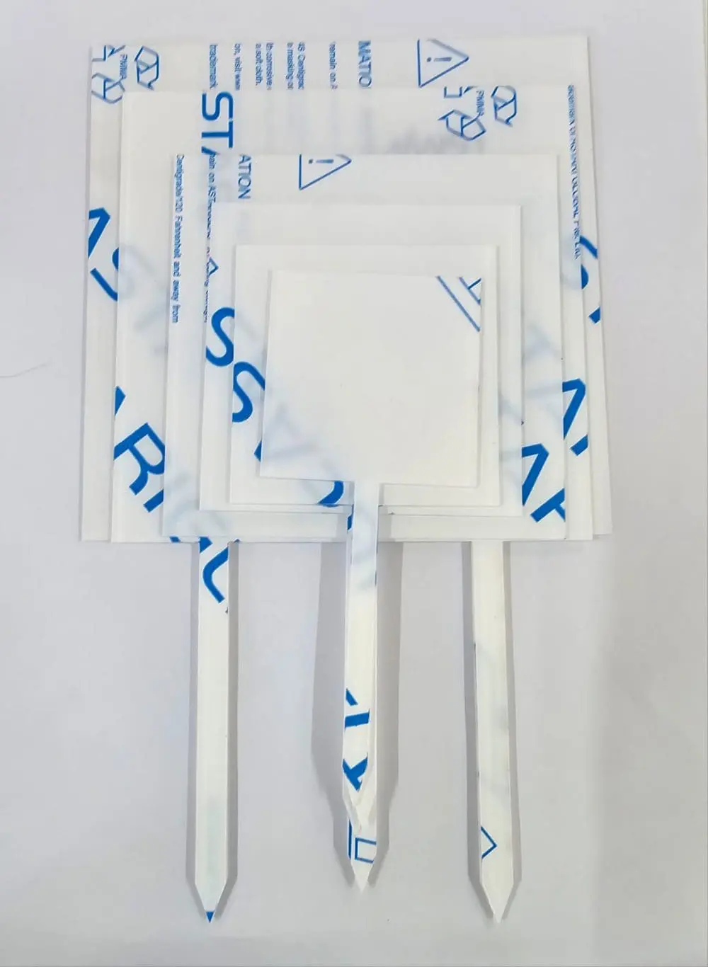 3D UV Prints : Direct UV Print to CLEAR Square Cake Toppers (8, 10, 12, 15, 18, 20cm)