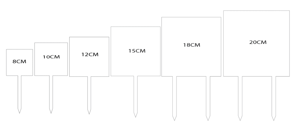 3D UV Prints : Direct UV Print to CLEAR Square Cake Toppers (8, 10, 12, 15, 18, 20cm)