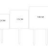 3D UV Prints : Direct UV Print to CLEAR Square Cake Toppers (8, 10, 12, 15, 18, 20cm)