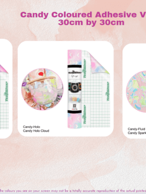 Candy Coloured Canva Teckwrap : Candy Colour Adhesive Range (30 by 30cm)