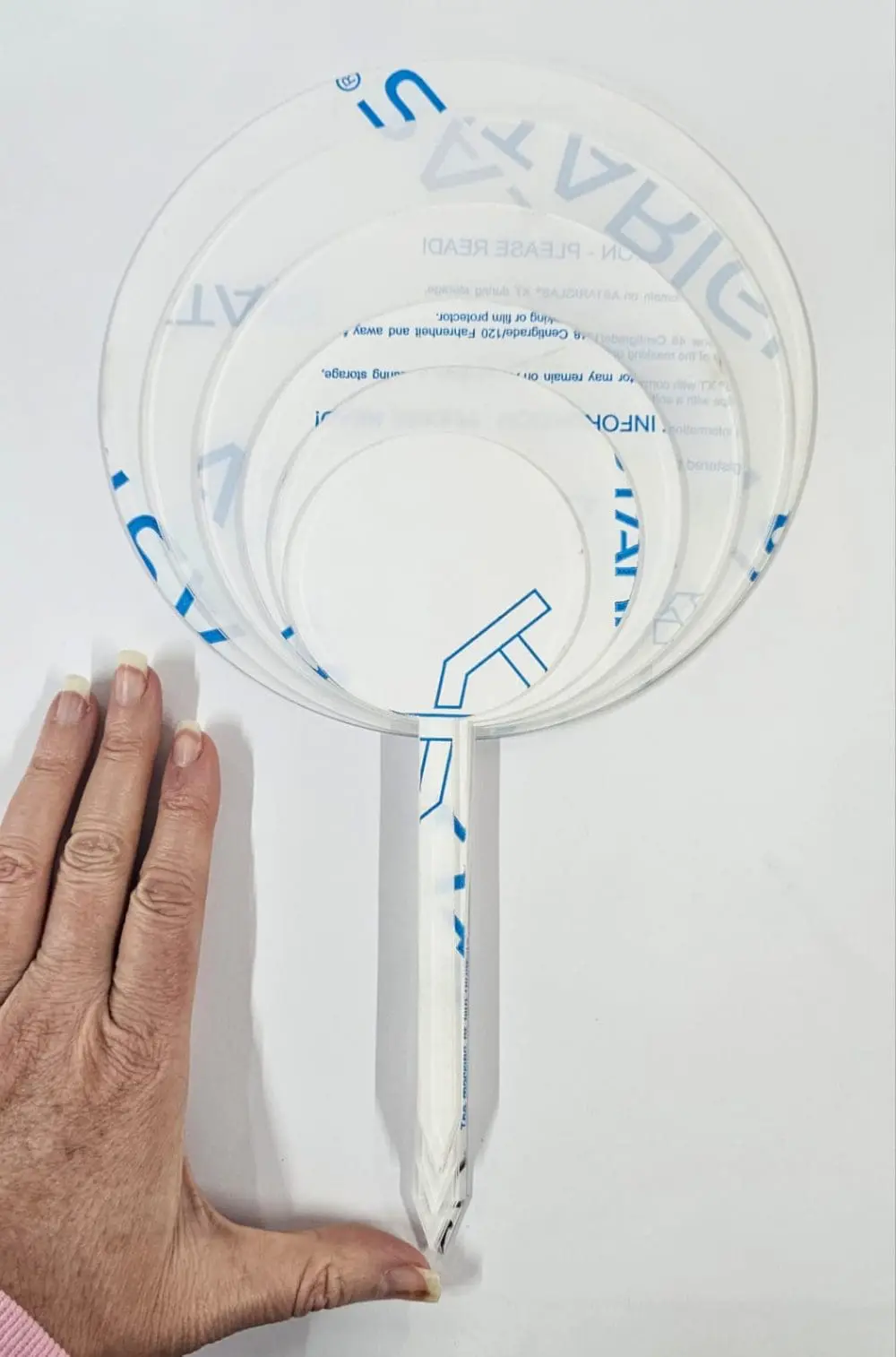 3D UV Prints : Direct UV Print to CLEAR Circle Cake Toppers (8, 10, 12, 15, 18, 20cm)