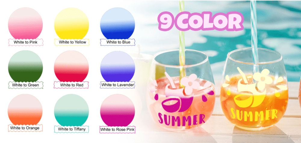 Colour changing x1 Teckwrap : Cold Colour Changing Adhesive Range (30 by 30cm)