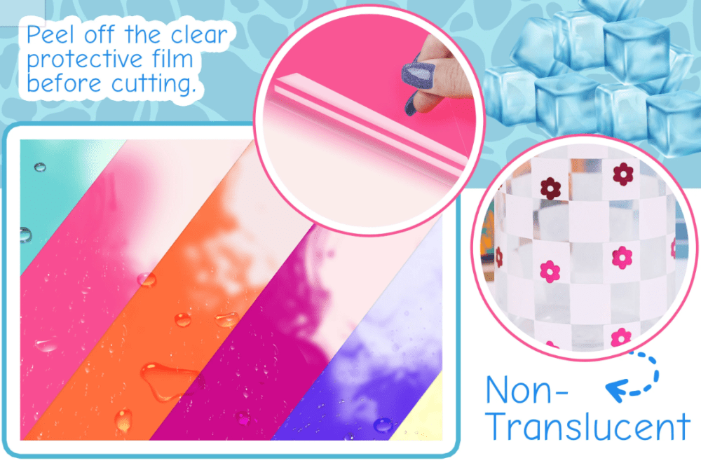Colour changing x2 Teckwrap : Cold Colour Changing Adhesive Range (30 by 30cm)