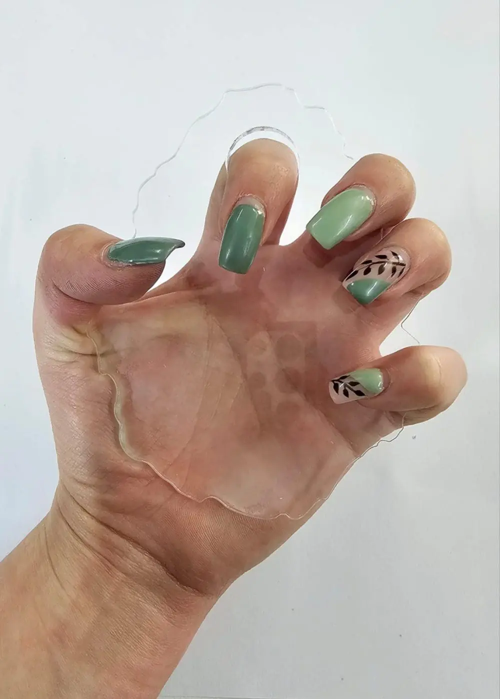 NailPalletClearHand Laser Acrylic Shapes : CLEAR Irregular Nail Pallet Acrylic Acrylic (1.5, 2, 3 & 5mm)