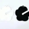 Acrylic Shapes : BLACK or WHITE Poop Loop Keychain