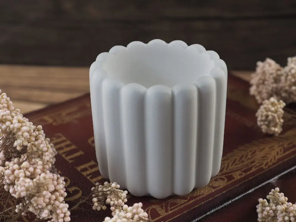 Silicone Moulds : (4) Container/Jar Silicone Moulds for Candle, Jesmonite & Resin Art