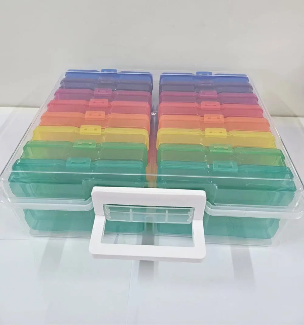 Storage Container Colour. 5 Arts & Crafts : 17 Piece Storage Container with 16 Inner Cases Plastic Storage Boxes with handle