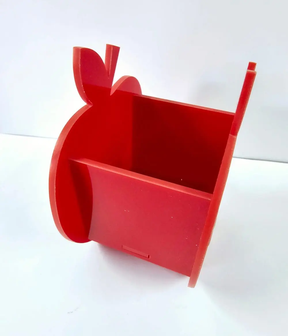 apple 4 Laser DIY Acrylic : Apple Pen/Pencil Holder
