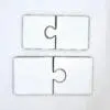 Laser Sublimation Blanks : 2 Piece Super Glossy 3mm Sublimation MDF Puzzle (Small & Medium)