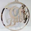 Laser Acrylic : Welcome Party or Room Boards : Oh Baby Mirror (Rose gold, silver, gold, bronze, pink, blue, purple & black)