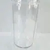 Libbey : 16oz Clear DIY Double Walled Snow Globe Acrylic Libbey with pre-drilled hole + plug