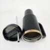 Laser Engraving : 40oz Black & Cream Laser Engraving Tumbler with Rose Gold Base (Stanley Dupe)