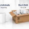 Sublimation Blanks : 11oz White A Grade Mugs (Individual or box of 36)