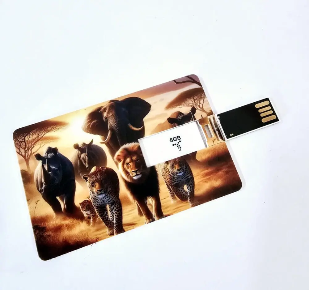 Credit CardUSB3 Technology : White Credit Card USB Drive, 8gigs (Blank or UV Print)