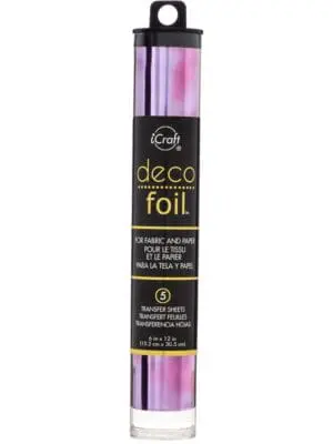 Arts & Crafts : Deco Foil Transfer Sheets, Amethyst Watercolor, 6x12 inch (15.24 by 30.48cm) x5 sheets
