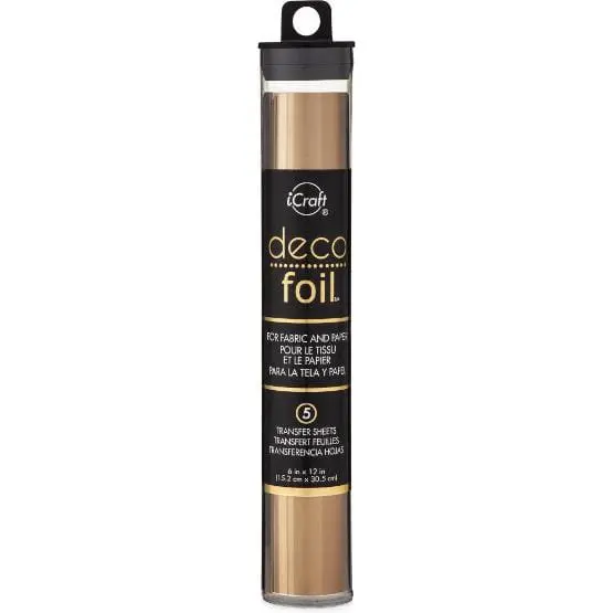 Arts & Crafts : Deco Foil Transfer Sheets, Bronze, 6x12 inch (15.24 by 30.48cm) x5 sheets