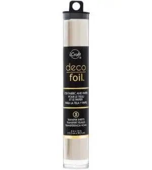 Arts & Crafts : Deco Foil Transfer Sheets, Opal, 6x12 inch (15.24 by 30.48cm) x5 sheets