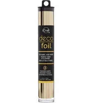 Arts & Crafts : Deco Foil Transfer Sheets, Champagne, 6x12 inch (15.24 by 30.48cm) x5 sheets