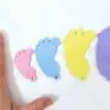Direct UV Print : Pastel Acrylic Range : Baby Foot Keychain, Disc + Split Keyring (7 Colours)