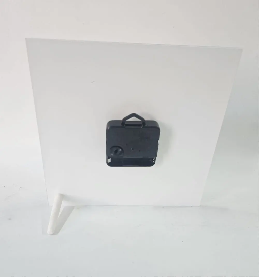 Sublimation Blanks : Glossy Tile Glass Clocks For Sublimation (20 by 20cm)
