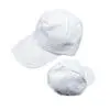 Sublimation Blanks : Peak White Polyester Caps with metal clip