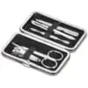 Rose Gold Glitter Pu Leather Manicure Tools in case Manicure Set : 5-Piece Rose Gold Glitter Manicure & Pedicure Set (CODE: PC-AM-146-B)
