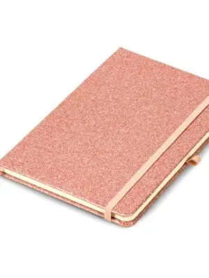 Stationery : A5 Blank Rose Gold Glitter Notebooks (CODE: NB-10004)
