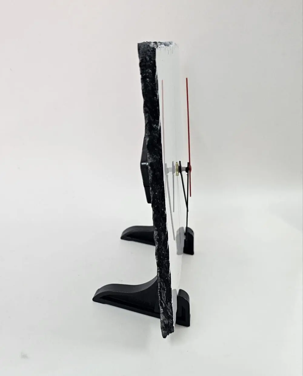 Stone Clock side Sublimation Blanks : Glossy Slate Stone Clocks For Sublimation (20 by 20cm) (TTX)