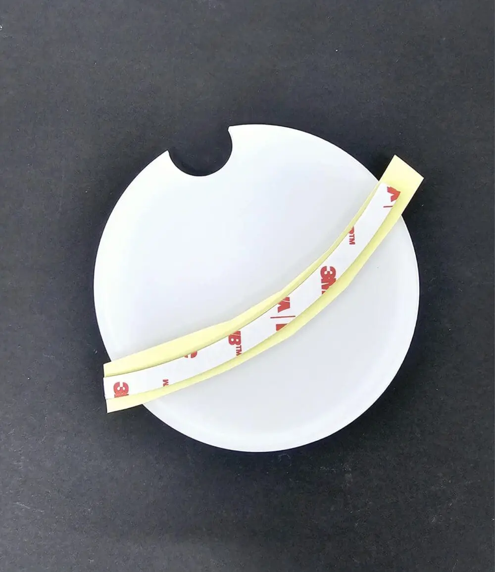 Subli Acylic Licence disc with 3m2 Laser Sublimation Blanks : 3mm Subli-Acrylic License Disc Holder with 3m Double Sided tape
