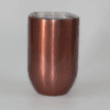 Sublimation Blanks : 12oz ROSE GOLD STRAIGHT (Gin) Wine Tumbler