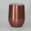 Sublimation Blanks : 12oz ROSE GOLD EGG Wine Tumblers