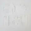Laser Acrylic Shapes : 3mm CLEAR 40oz Stanley Acrylic Name Plate (Blank or UV Direct Print)  (5 Styles)
