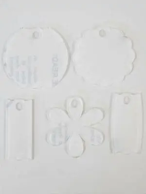 UV DTF Direct Print : 3mm CLEAR 40oz Stanley Acrylic Name Plate (5 Styles)